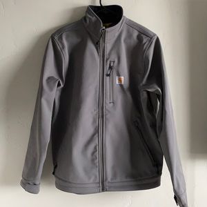 Gray Carhartt Rain Defender Heavyweight Softshell Jacket
